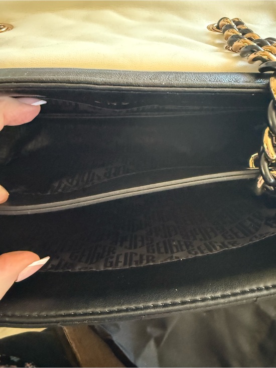 Kurt Geiger Two-Tone Quilted Leather Shoulder Bag - STUNNING